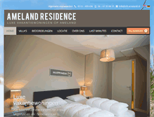 Tablet Screenshot of ameland-residence.nl